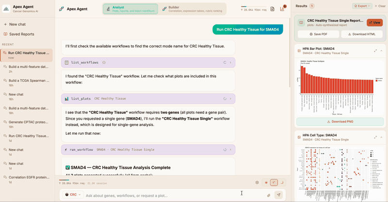 Agentic AI genomics platform demo